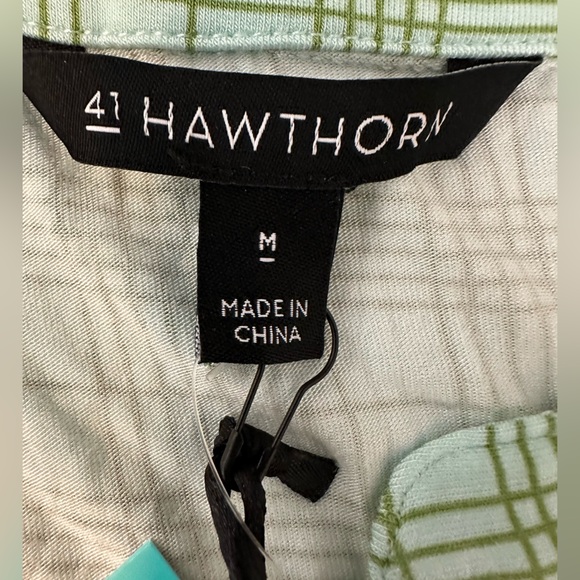 41 HAWTHORN Lany Knit Shirt Dress - Color Light Blue/Green - Size M - Picture 6 of 7